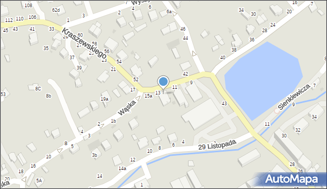 Łańcut, Kraszewskiego Józefa Ignacego, 15, mapa Łańcut