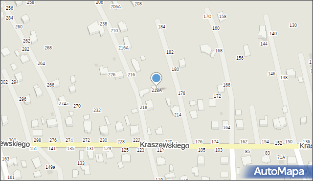 Łańcut, Kraszewskiego Józefa Ignacego, 218A, mapa Łańcut