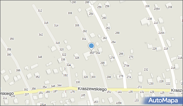 Łańcut, Kraszewskiego Józefa Ignacego, 302, mapa Łańcut