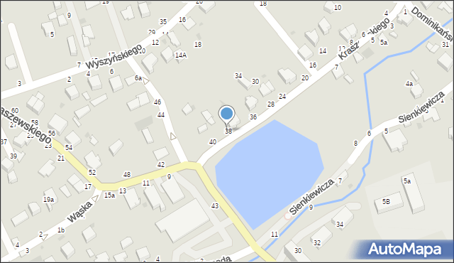 Łańcut, Kraszewskiego Józefa Ignacego, 38, mapa Łańcut