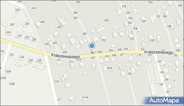Łańcut, Kraszewskiego Józefa Ignacego, 392, mapa Łańcut