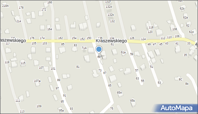 Łańcut, Kraszewskiego Józefa Ignacego, 69, mapa Łańcut