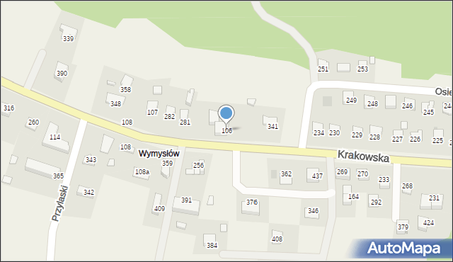 Łapanów, Krakowska, 106, mapa Łapanów