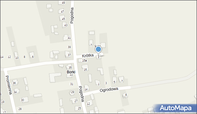 Łaszczówka, Krótka, 2, mapa Łaszczówka