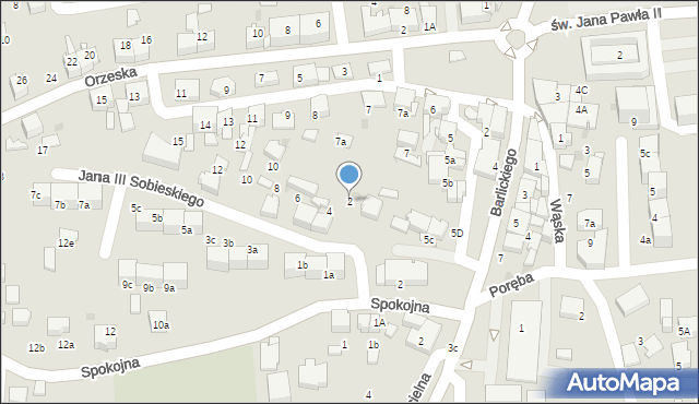 Łaziska Górne, Króla Jana III Sobieskiego, 2, mapa Łaziska Górne