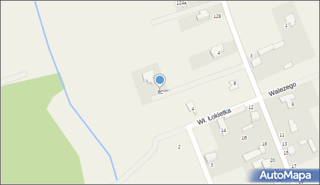 Łbiska, Króla Bolesława Chrobrego, 6C, mapa Łbiska