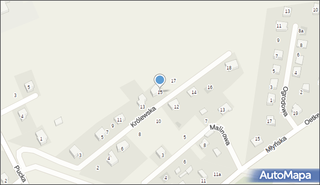 Łebcz, Królewska, 15, mapa Łebcz