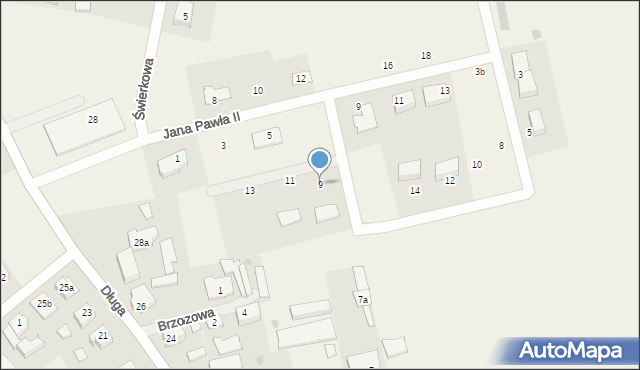 Łęczyce, Kręta, 9, mapa Łęczyce