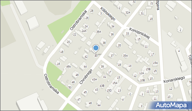 Legionowo, Króla Bolesława Chrobrego, 40, mapa Legionowo