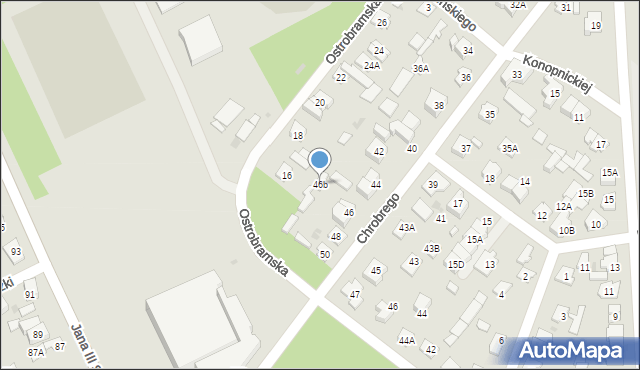 Legionowo, Króla Bolesława Chrobrego, 46b, mapa Legionowo