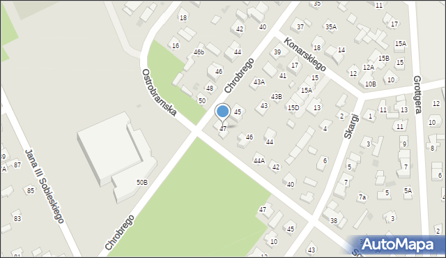 Legionowo, Króla Bolesława Chrobrego, 47, mapa Legionowo