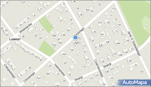 Legionowo, Króla Bolesława Chrobrego, 47E, mapa Legionowo