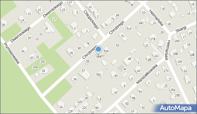 Legionowo, Króla Bolesława Chrobrego, 55A, mapa Legionowo