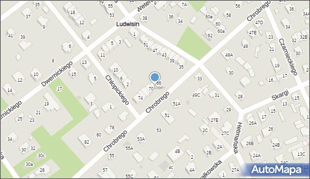 Legionowo, Króla Bolesława Chrobrego, 68, mapa Legionowo
