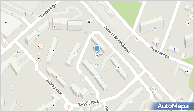 Legionowo, Króla Jana III Sobieskiego, 25, mapa Legionowo