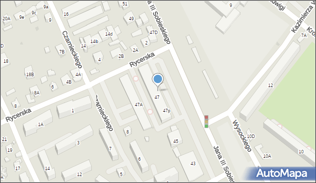 Legionowo, Króla Jana III Sobieskiego, 47b, mapa Legionowo