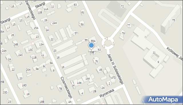 Legionowo, Króla Jana III Sobieskiego, 53B, mapa Legionowo