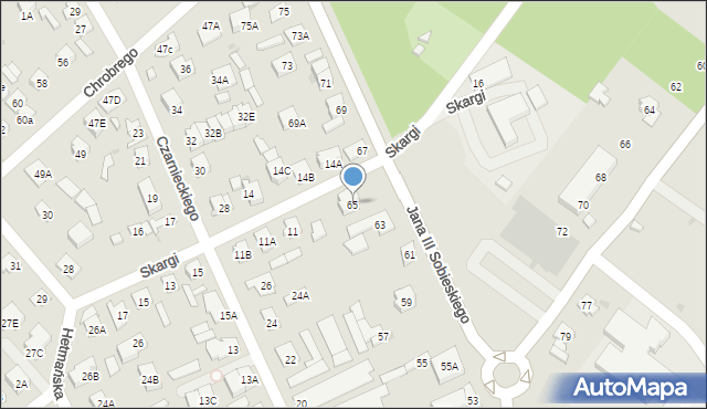 Legionowo, Króla Jana III Sobieskiego, 65, mapa Legionowo