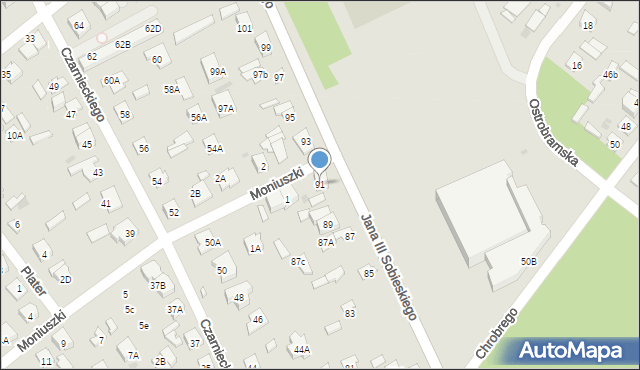 Legionowo, Króla Jana III Sobieskiego, 91, mapa Legionowo