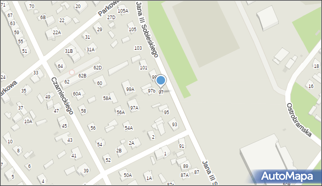 Legionowo, Króla Jana III Sobieskiego, 97, mapa Legionowo