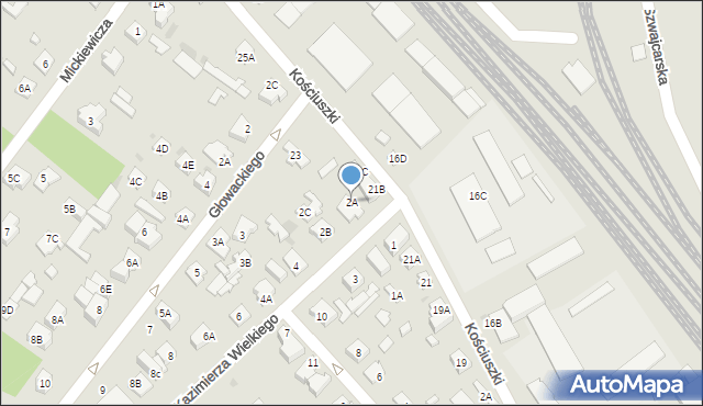 Legionowo, Króla Kazimierza Wielkiego, 2A, mapa Legionowo