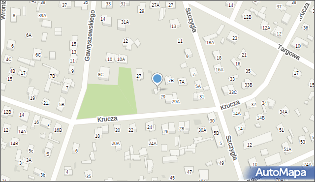 Legionowo, Krucza, 29B, mapa Legionowo