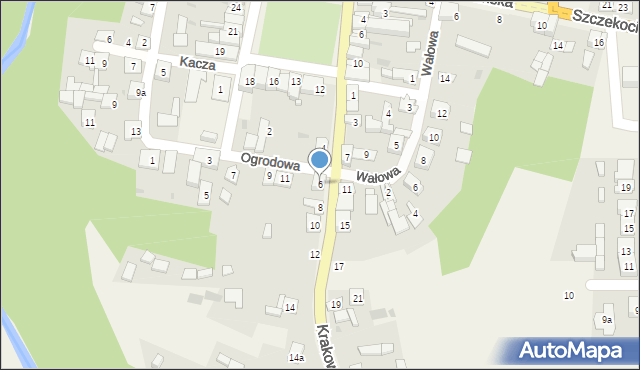 Lelów, Krakowska, 6, mapa Lelów