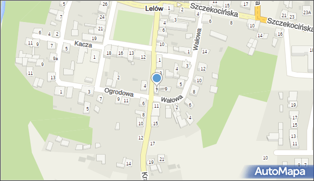 Lelów, Krakowska, 7, mapa Lelów