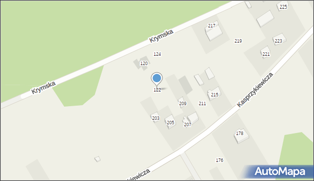 Leśniakowizna, Krymska, 122, mapa Leśniakowizna