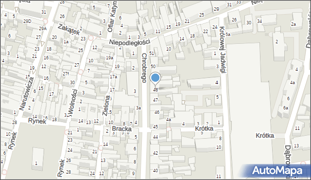 Leszno, Króla Bolesława Chrobrego, 48, mapa Leszno