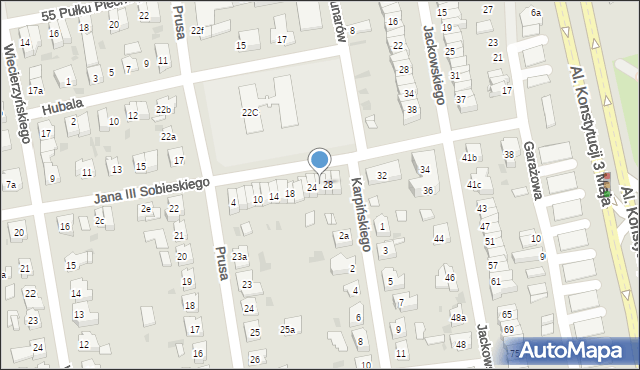 Leszno, Króla Jana III Sobieskiego, 26, mapa Leszno