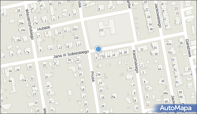 Leszno, Króla Jana III Sobieskiego, 6, mapa Leszno