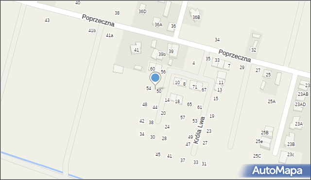 Lesznowola, Króla Lwa, 52, mapa Lesznowola