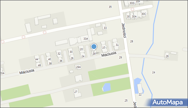 Lesznowola, Króla Maciusia, 14, mapa Lesznowola