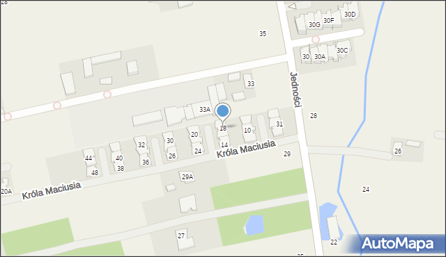 Lesznowola, Króla Maciusia, 18, mapa Lesznowola