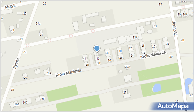 Lesznowola, Króla Maciusia, 42, mapa Lesznowola