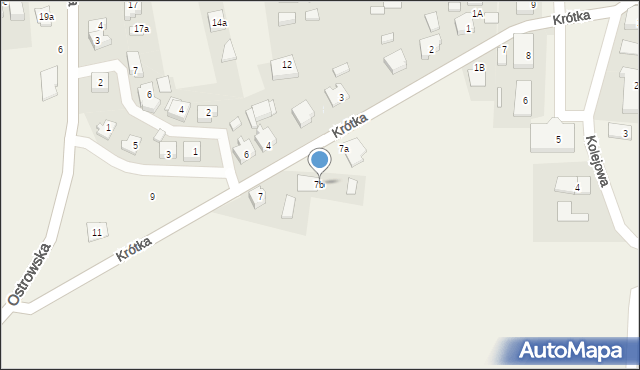 Lewków, Krótka, 7b, mapa Lewków