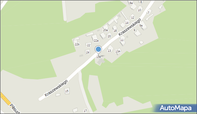 Leżajsk, Kraszewskiego Józefa Ignacego, 13b, mapa Leżajsk