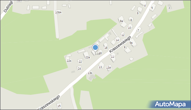 Leżajsk, Kraszewskiego Józefa Ignacego, 20b, mapa Leżajsk