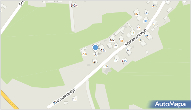 Leżajsk, Kraszewskiego Józefa Ignacego, 22, mapa Leżajsk