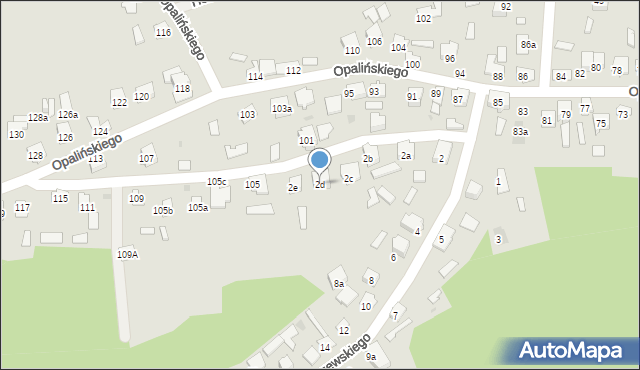 Leżajsk, Kraszewskiego Józefa Ignacego, 2d, mapa Leżajsk