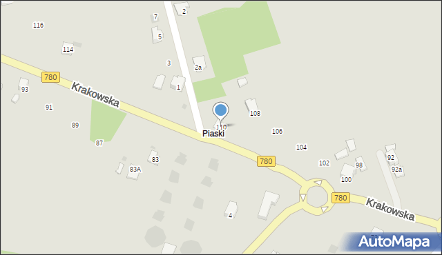 Libiąż, Krakowska, 110, mapa Libiąż