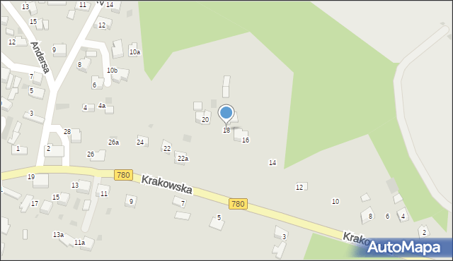 Libiąż, Krakowska, 18, mapa Libiąż
