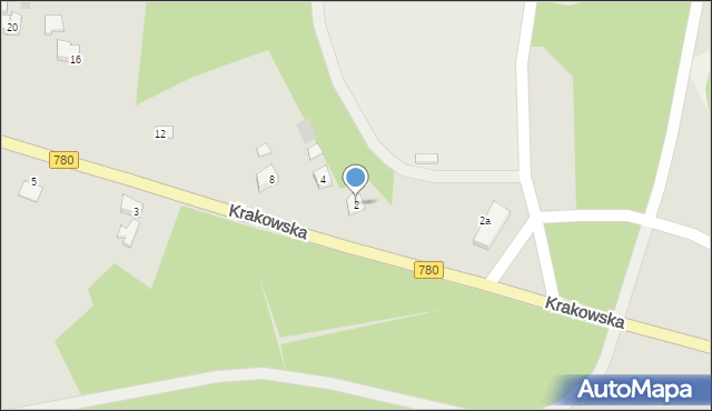 Libiąż, Krakowska, 2, mapa Libiąż