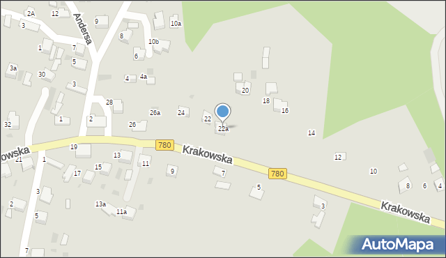 Libiąż, Krakowska, 22a, mapa Libiąż