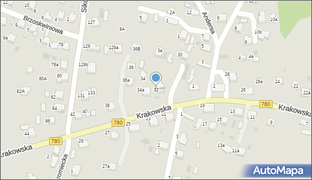 Libiąż, Krakowska, 32, mapa Libiąż