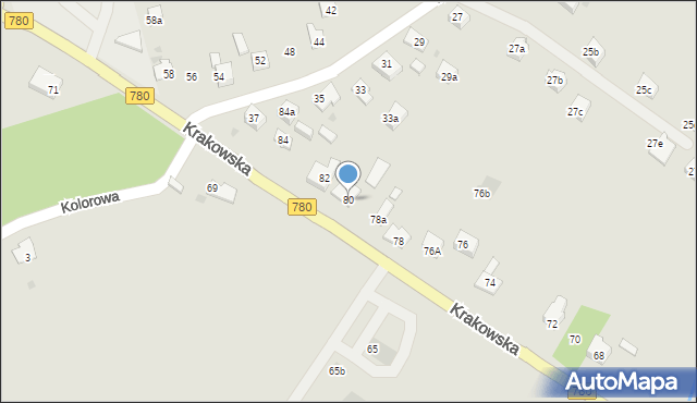 Libiąż, Krakowska, 80, mapa Libiąż