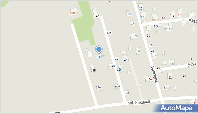 Libiąż, Króla Władysława Łokietka, 16, mapa Libiąż