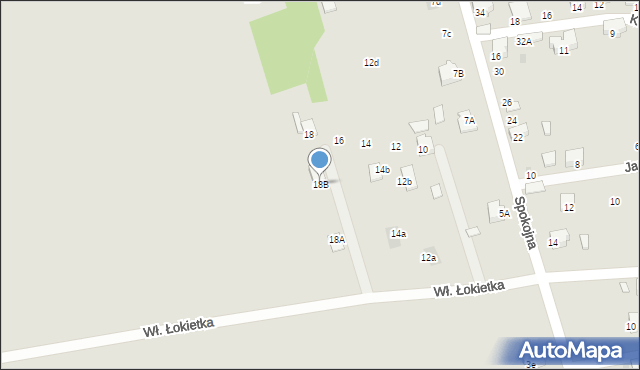 Libiąż, Króla Władysława Łokietka, 18B, mapa Libiąż