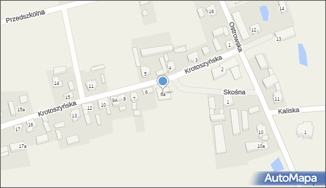 Ligota, Krotoszyńska, 6a, mapa Ligota